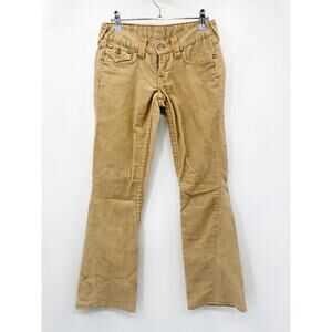 True Religion Y2K Tan Corduroy Low Rise Y2K Pants